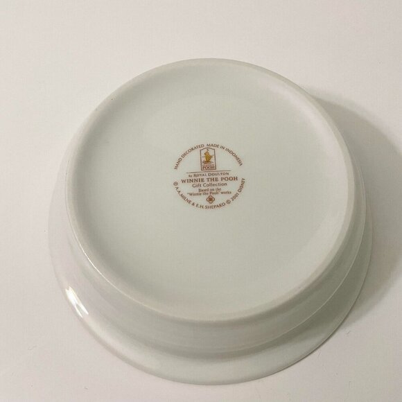 2001 Disney Royal Doulton Winnie the Pooh Baby Bowl Eeyore and Piglet Honey - Picture 4 of 16